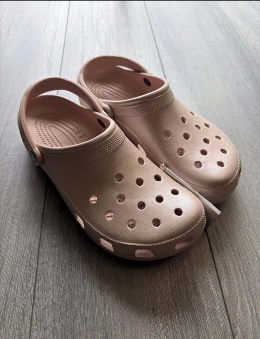 Crocs Classic Clogs Metallic Quartz Pink Size 11